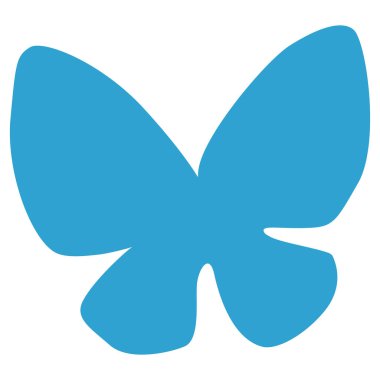 Kelebek tasarımı sembolü çizimi. Şık bir izlenim. Vektör illüstrasyonu.