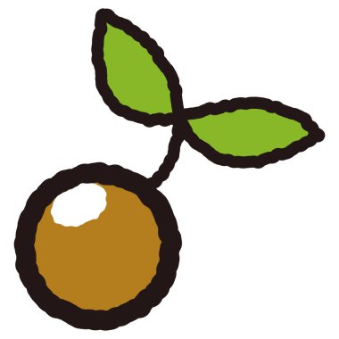 Doğal bir görüntünün gevşek ve şirin bir el çizimi çizimi. Kaba ve şık bir izlenim. Vektör illüstrasyonu.