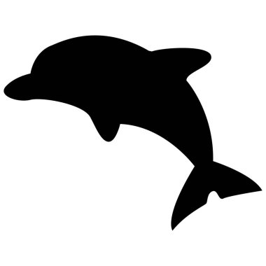 Yunus tasarımı sembolü çizimi. Şık bir izlenim. Vektör illüstrasyonu.