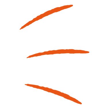 Elle çizilmiş, gevşek ve şirin çek işaretleri parçaları. Kaba ve şık bir izlenim yaratmak için mükemmel. Vektör illüstrasyonu.