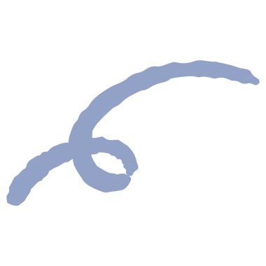 Kıvrımlı parçaların gevşek ve şirin bir çizimi. Kaba ve şık bir izlenim. Vektör illüstrasyonu.