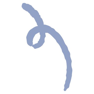 Kıvrımlı parçaların gevşek ve şirin bir çizimi. Kaba ve şık bir izlenim. Vektör illüstrasyonu.