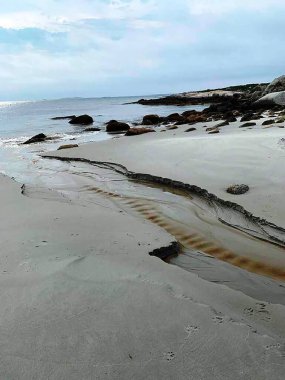 Kum ve deniz kıyısında