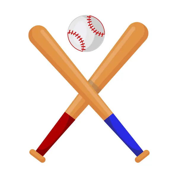 Beyzbol illüstrasyonu- düz simge. Vektör illüstrasyonu