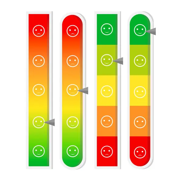 Memnun olmayan müşteri simgesi. Müşteri geri bildirim paneli. Beyaz arka planda izole edilmiş. Vektör illüstrasyonu.