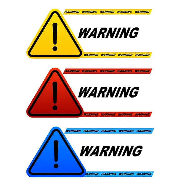 Uyarı işareti koy. Dikkat ya da dikkat. Vektör illüstrasyonu