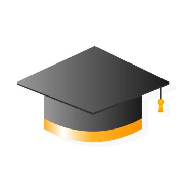 yüksek lisans derecesi veya üniversite mezunu vektör illüstrasyonu