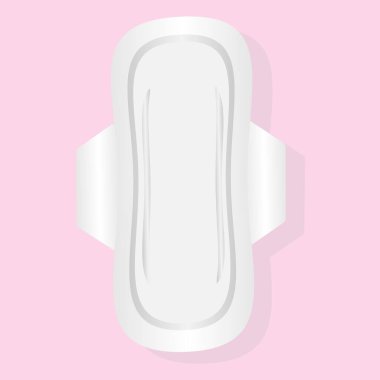 Yeniden kullanılabilir adet pedi. Vektör illüstrasyonu