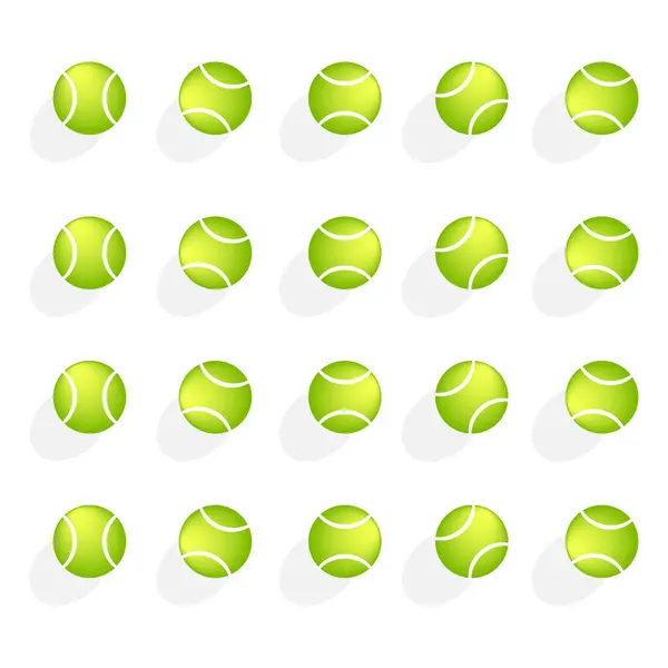 Tenis topunu hazırla. Vektör illüstrasyonu