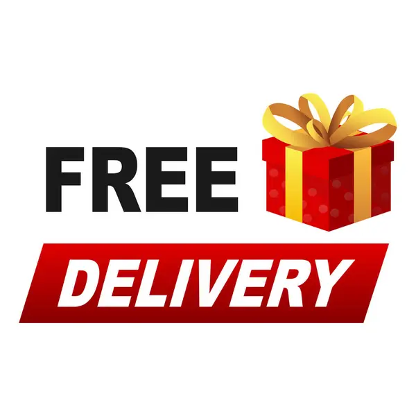 Bedava hızlı sevkiyat. Vektör illüstrasyonu