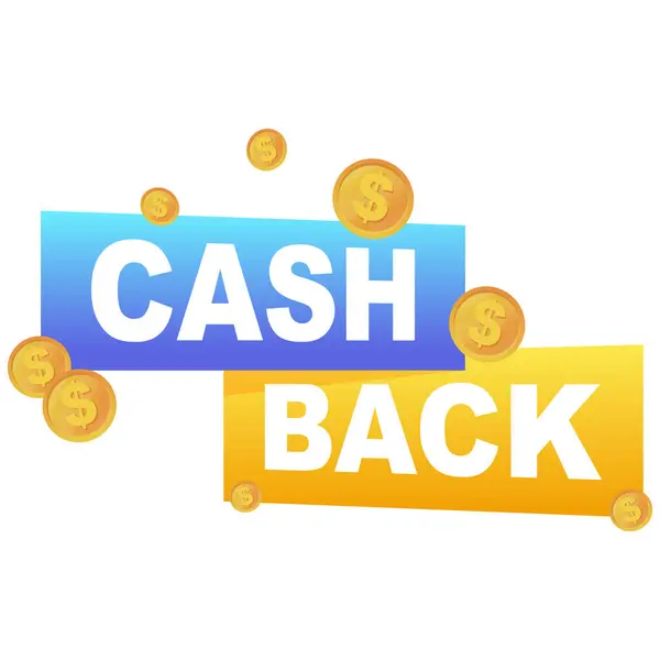 Geri ödeme. Finansal ödeme etiketi. Vektör illüstrasyonu