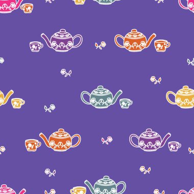 Vektör el çizimi bahçe çay partisi öğeleri ambalaj kağıdı, davetiyeler, yüksek çay, kağıt tabaklar, peçeteler, staj, duvar kağıdı, projeler, kumaş, önlükler, mutfak kıyafeti, çay etkinlikleri, doğum günleri ve daha fazlası için mükemmel.!