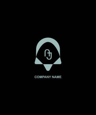 AJ Mektup Logosu Tasarımı. Eşsiz Çekici Modern İlk AJ Harf Simgesi Logosu