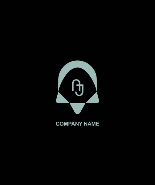 AJ Mektup Logosu Tasarımı. Eşsiz Çekici Modern İlk AJ Harf Simgesi Logosu