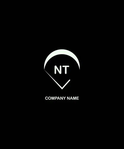NT Harf Logosu Tasarımı. Eşsiz Çekici Yaratıcı Modern İlk NT Temel Tabanlı Harf Simgesi Logosu