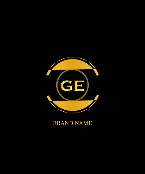 GE Harf Logosu Tasarımı. Eşsiz Çekici Yaratıcı Modern Başlangıç GE İlk Temel Tabanlı Harf Simgesi Logosu