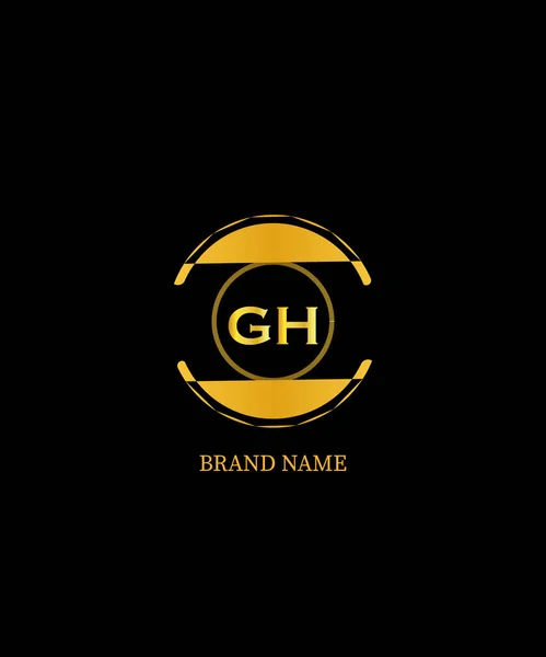 GH Harf Logosu Tasarımı. Eşsiz Çekici Yaratıcı Modern İniş GH Başlangıç Temelli Harf Simgesi Logosu