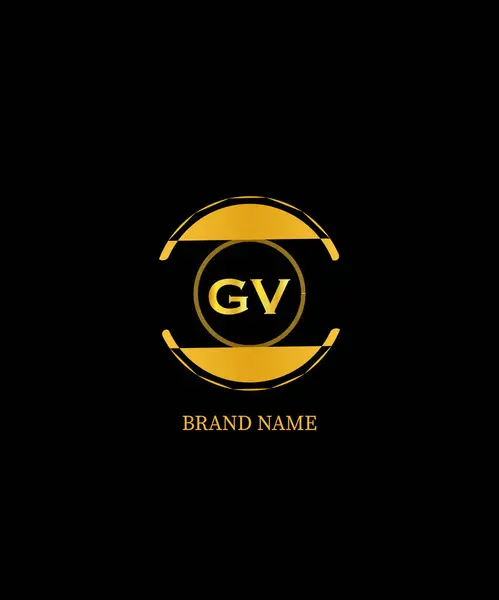 GV Harf Logosu Tasarımı. Eşsiz Çekici Yaratıcı Modern İlk GV İlk Tabanlı Harf Simgesi Logosu