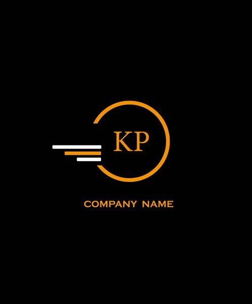 KP Harf Logosu Tasarımı. Eşsiz Çekici Yaratıcı Modern Başlangıç 
