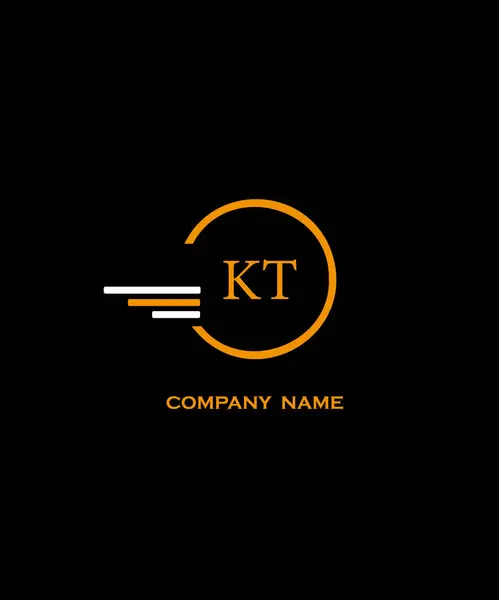 KT Harf Logosu Tasarımı. Eşsiz Çekici Yaratıcı Modern Başlangıç KT