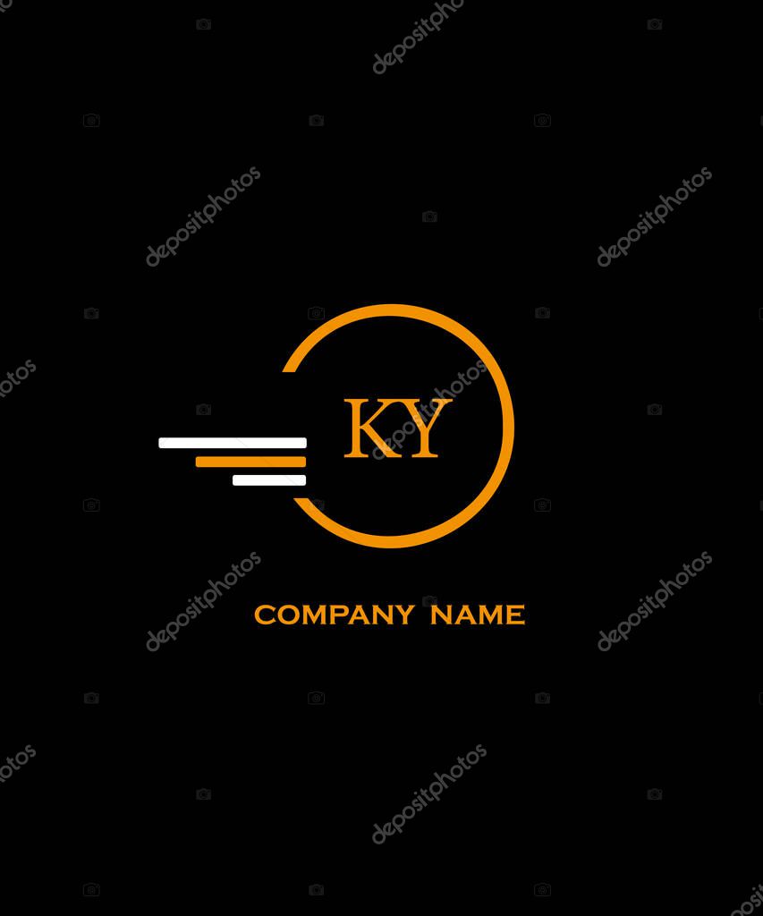 KY Letter Logo Design. Unique Attractive Creative Modern Initial KY