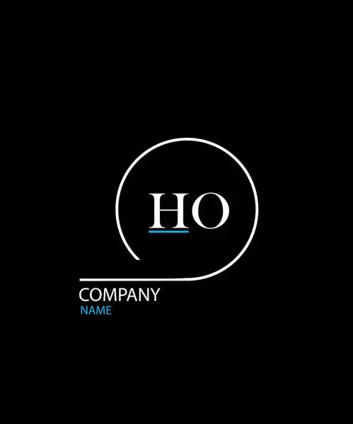 HO Harf Logosu Tasarımı. Eşsiz Çekici Yaratıcı Modern İlk HO İlk Temel Tabanlı Harf Simgesi Logosu