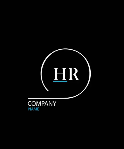 HR Harf Logosu Tasarımı. Eşsiz Çekici Yaratıcı Modern İK İlk Temel Tabanlı Harf Simgesi Logosu