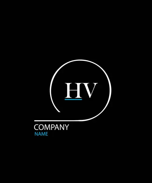 HV Harf Logosu Tasarımı. Eşsiz Çekici Yaratıcı Modern İlk HV İlk Tabanlı Harf Simgesi Logosu