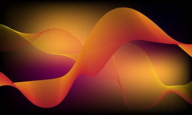 parlayan dalga, şeffaf çizgiler ve parlak soyut arkaplan