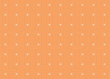 Mat vektör grafik illüstrasyonunda kare delikli turuncu mat dikişsiz kumaş dokusu arkaplanı