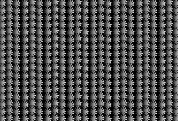 Siyah Arkaplanda Beyaz Yuvarlak Dikensiz Çiçekler