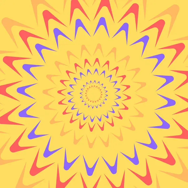 Dairesel soyut çiçek yükseliyor