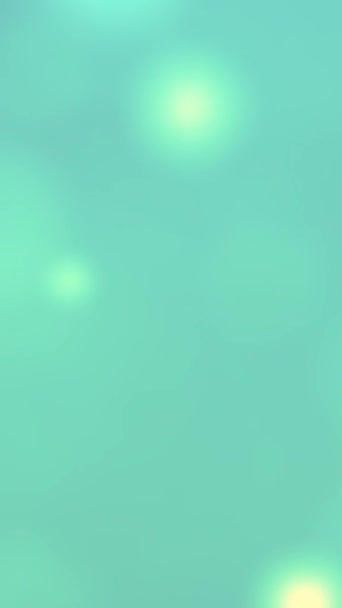 Vidéo Verticale Couleur Turquoise Avec Des Particules Paillettes Déplaçant Lentement — Video