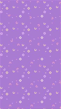 Değişen Mor Arkaplanda Pastel Geometrik Şekiller
