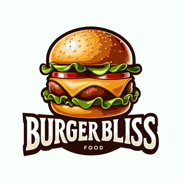 Hamburger için vektör logosu.
