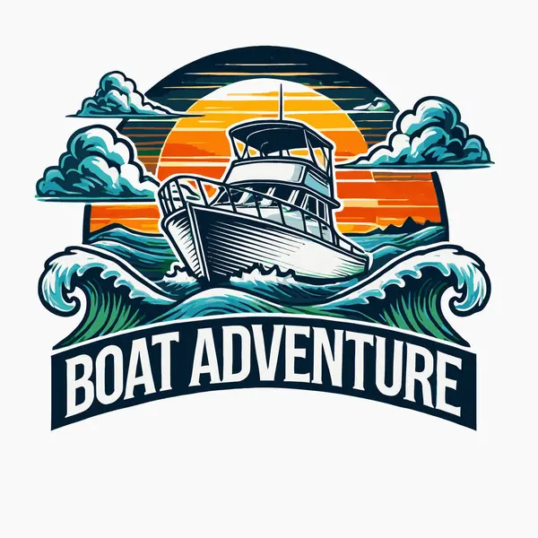 Teknesi olan bir yat.