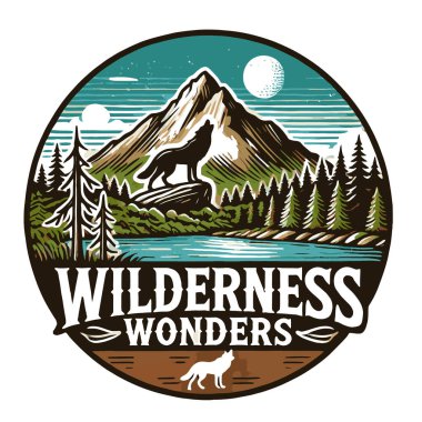 Dağları ve ormanı olan vahşi batı nehri