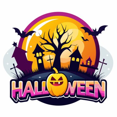 Cadılar Bayramı aşığı için Cadılar Bayramı logosu