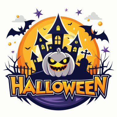 Cadılar Bayramı aşığı için Cadılar Bayramı logosu