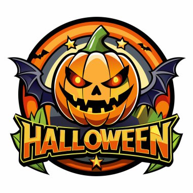 Halloween logo for Halloween lover clipart