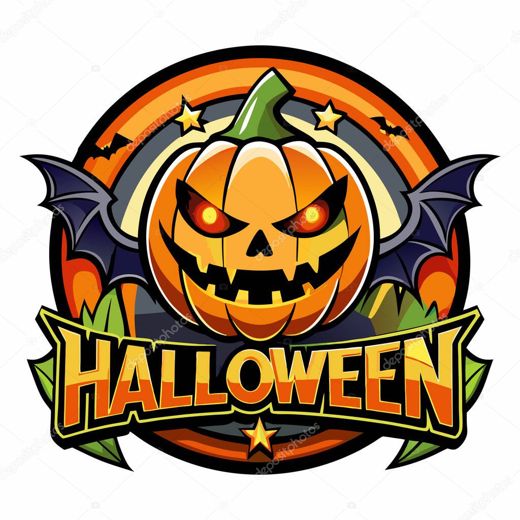 Halloween logo for Halloween lover