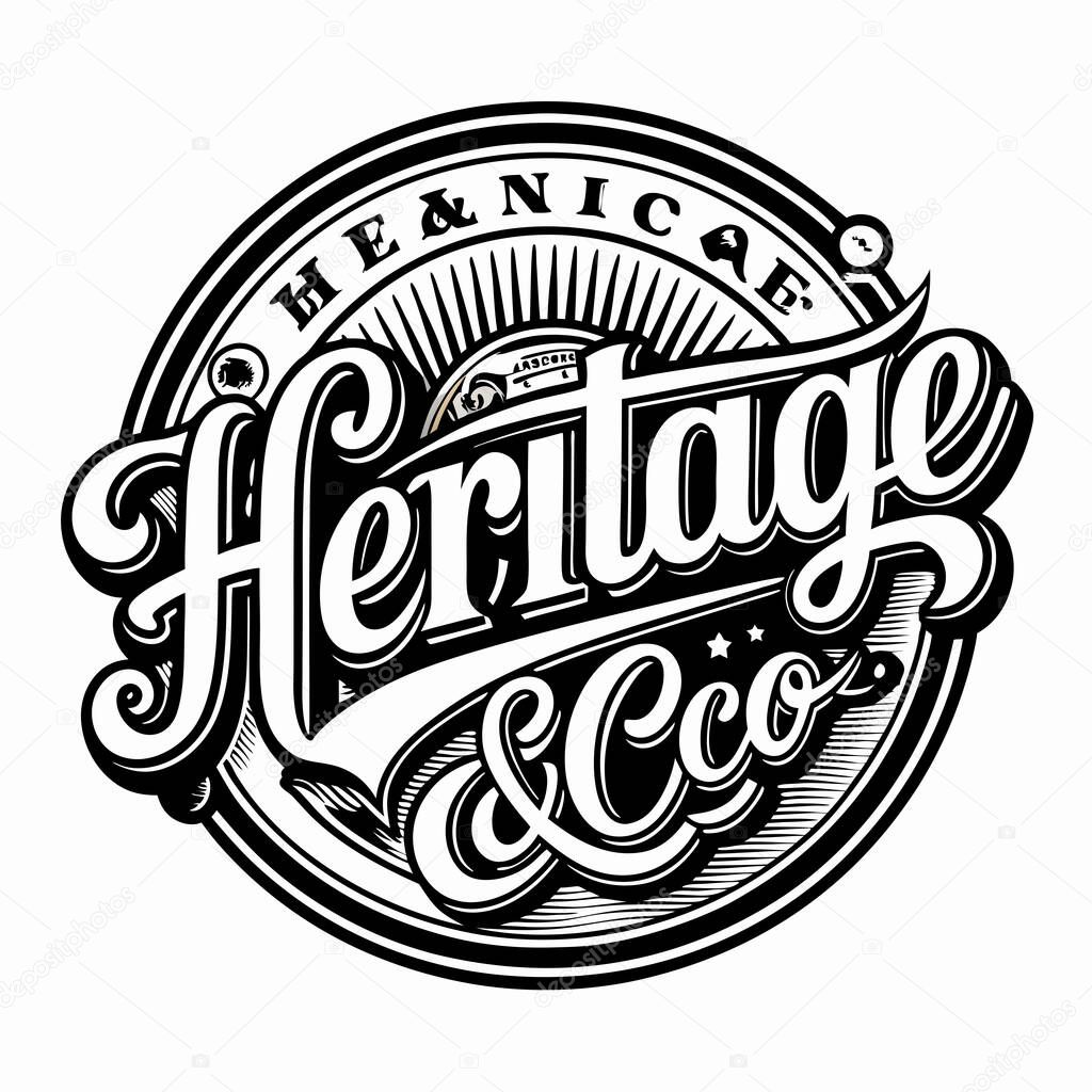 Vintage logo for vintage lover