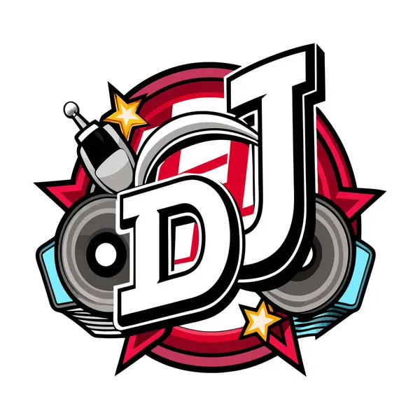 J harfinin logosu. Müzik tacıyla birlikte.