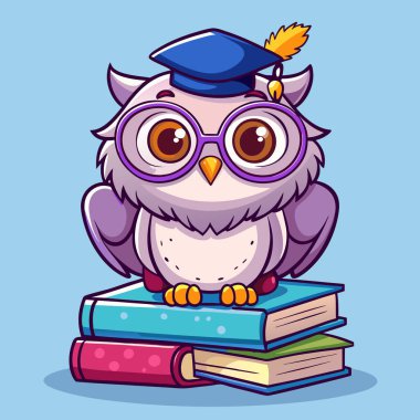 Şirin baykuş bir kitap okuma