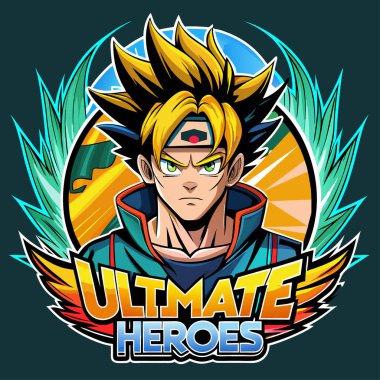 Süper kahraman logo tasarım şablonu. vektör illüstrasyonu.