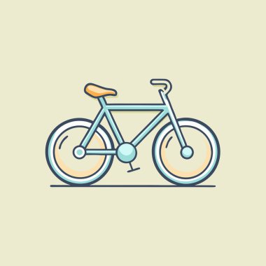 bisiklet ikonu vektör illüstrasyonu