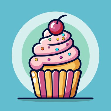 Tatlı kek kiraz ile