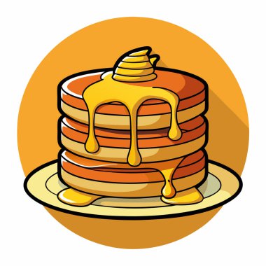 bal ve bal vektörlü gözleme tasarımı