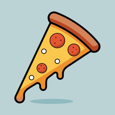 Bir dilim pepperonili pizza dilimi.