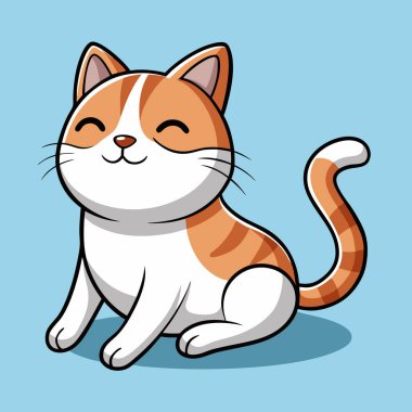 Şirin kedi maskotu çizgi filmi